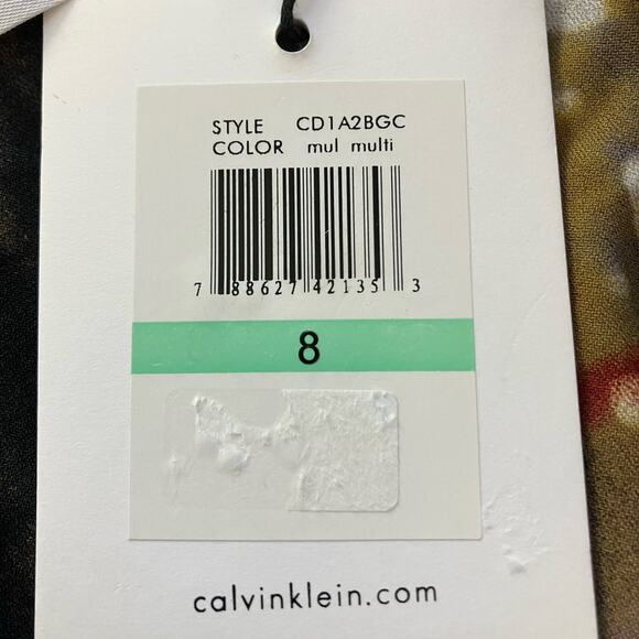 New Calvin Klein Multicolor Dress Size 8 - Picture 5 of 5